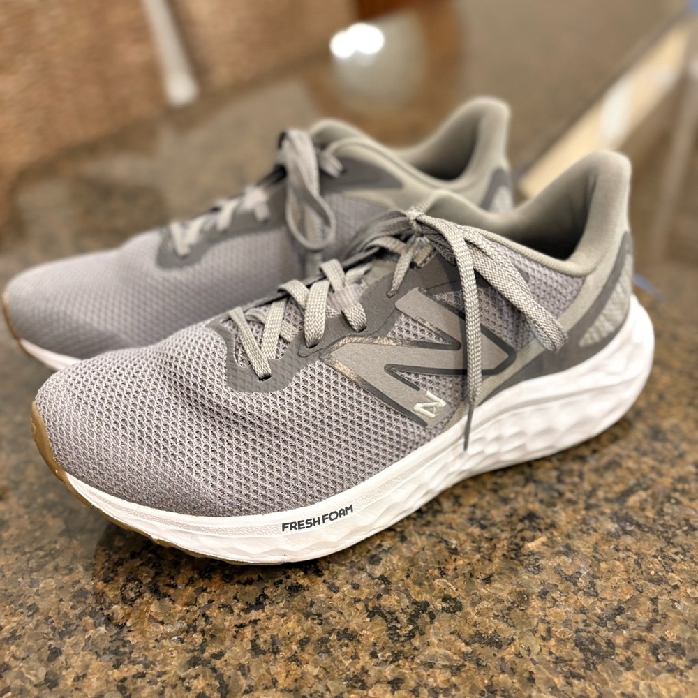 New Balance Gray Fresh Foam Running Shoes women’s size 9, men’s size 7.5